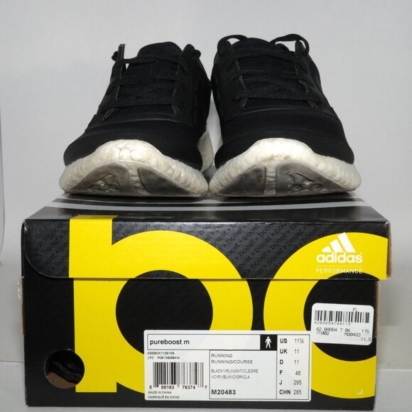 2014 Adidas Pureboost M Black White M20483 Kanye West Yeezy Mens US 11.5 - Picture 3 of 13